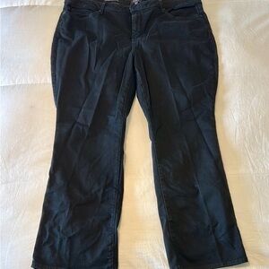 NYDJ Black Flare Wide Leg Jeans